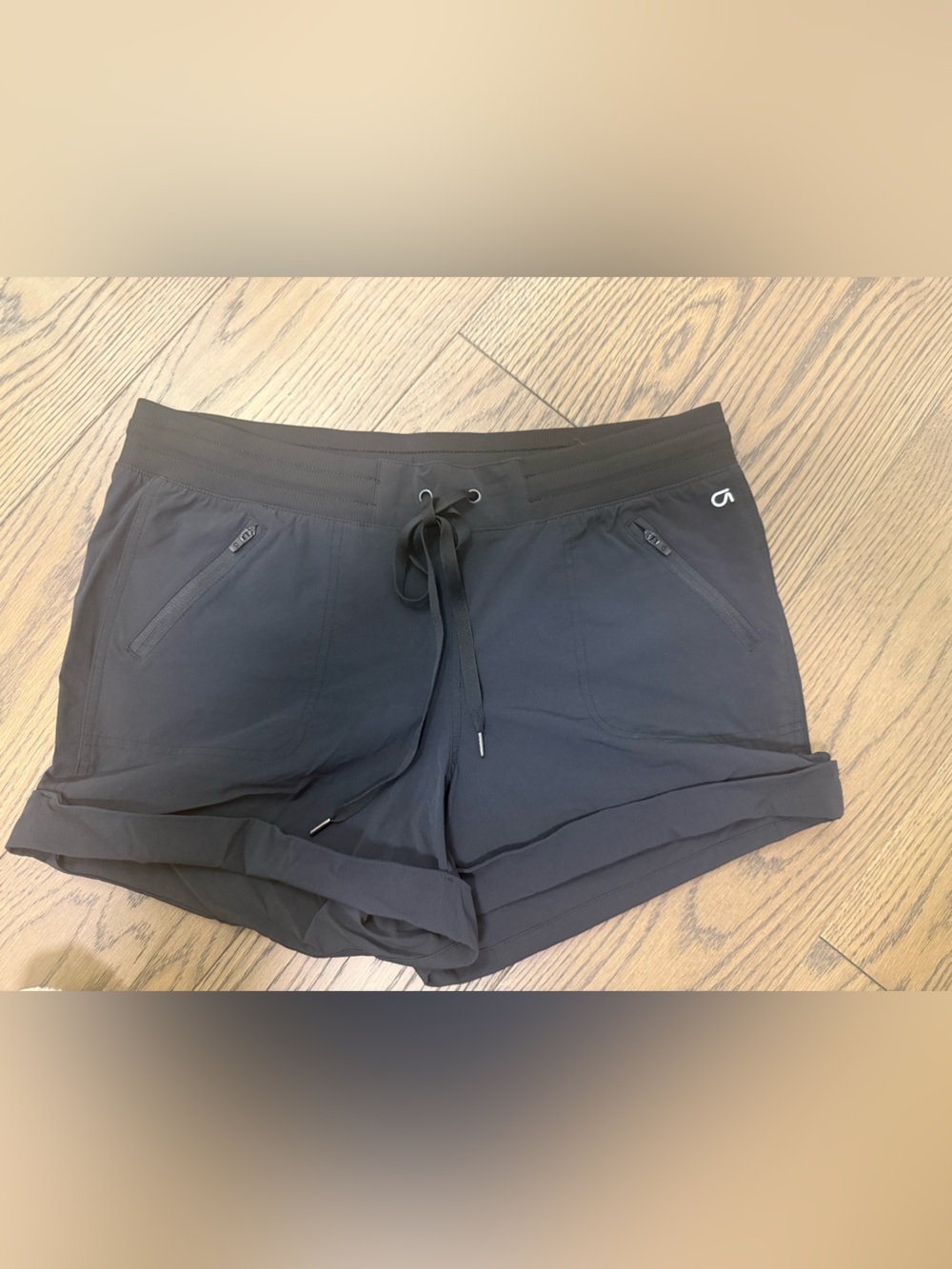 GAP Black Drawstring Active Shorts